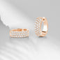 Esigente A - 24K rose Gold earrings with Diamonds